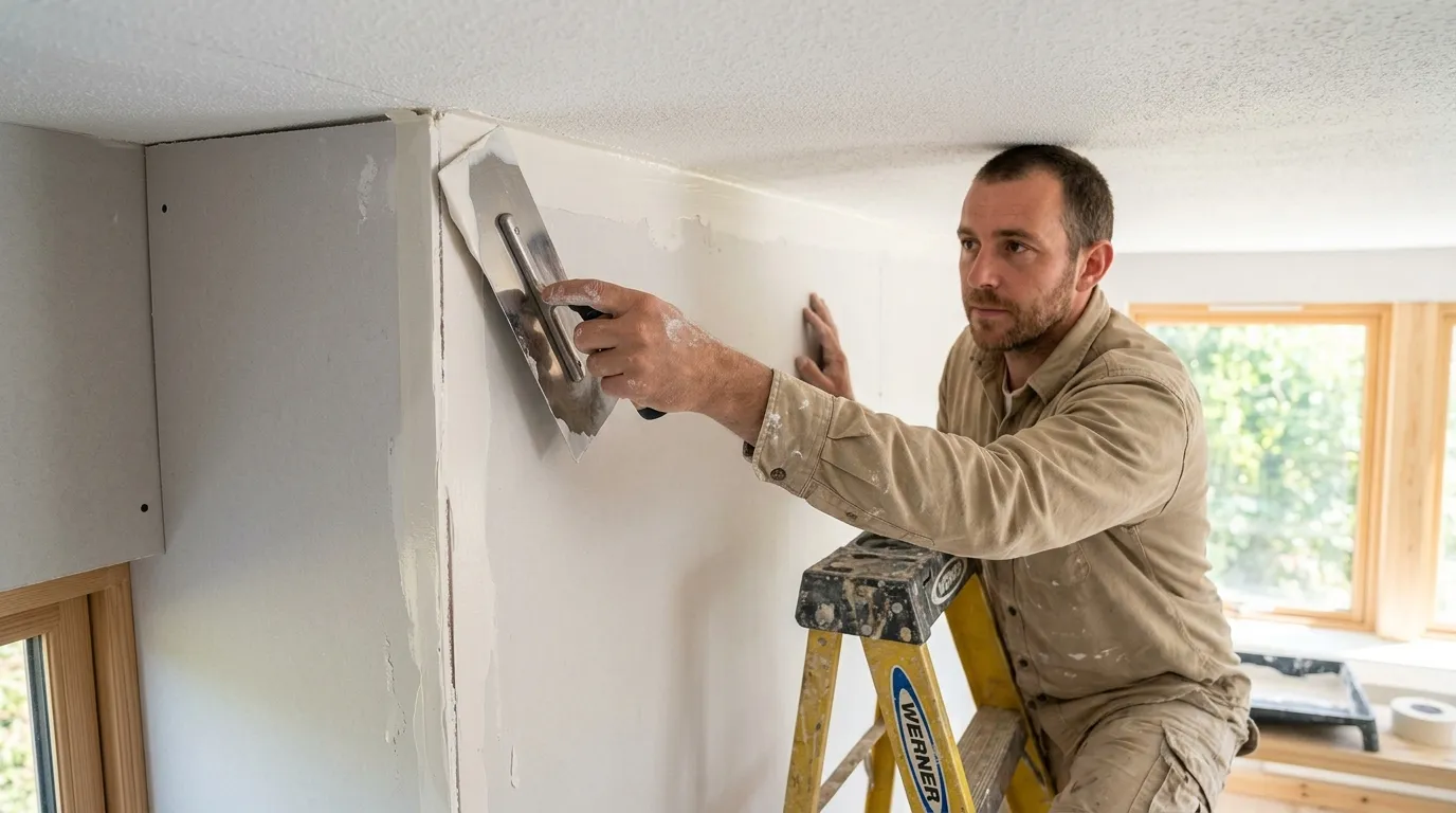 Comment boucher l'espace entre le placo et le plafond proprement ?