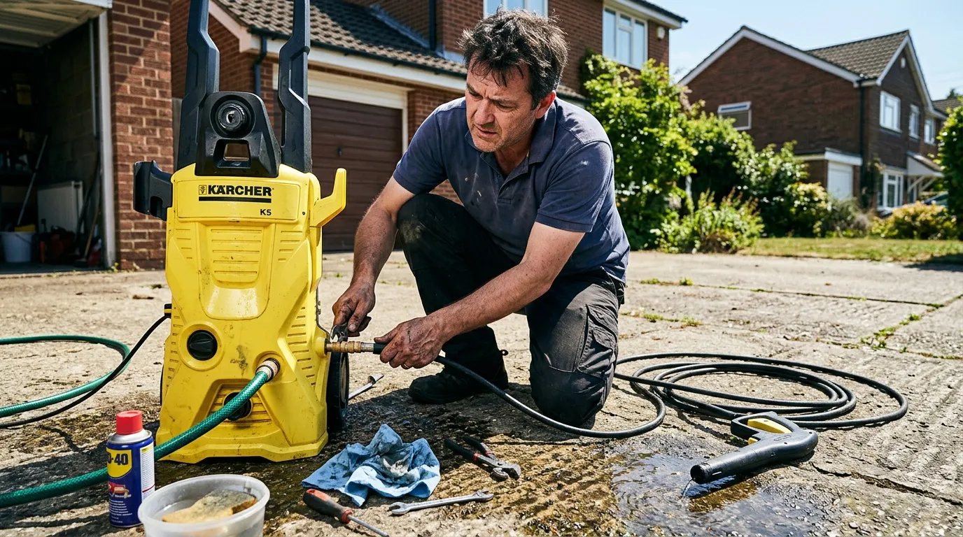 Mon Karcher tourne mais ne monte pas en pression : causes et solutions