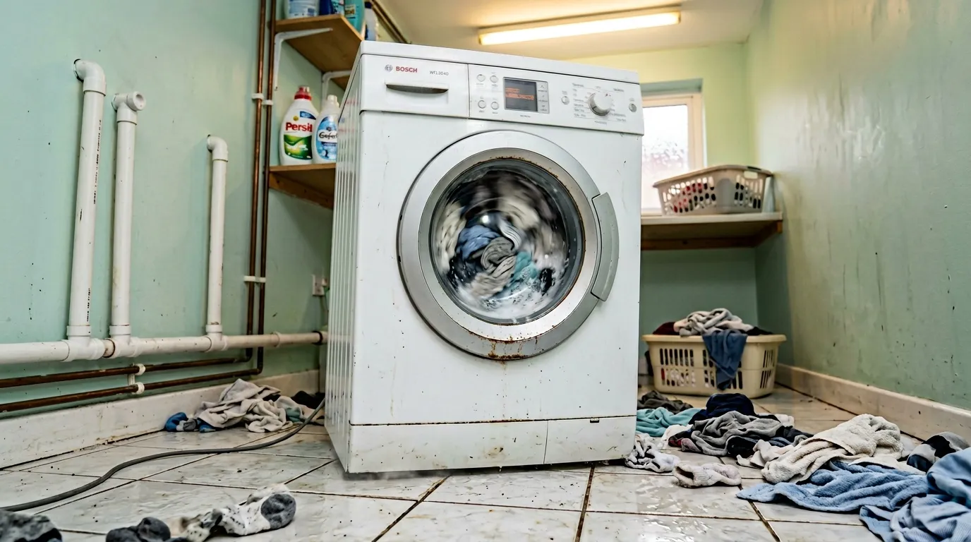 Pourquoi ma machine à laver fait un bruit de marteau piqueur ?