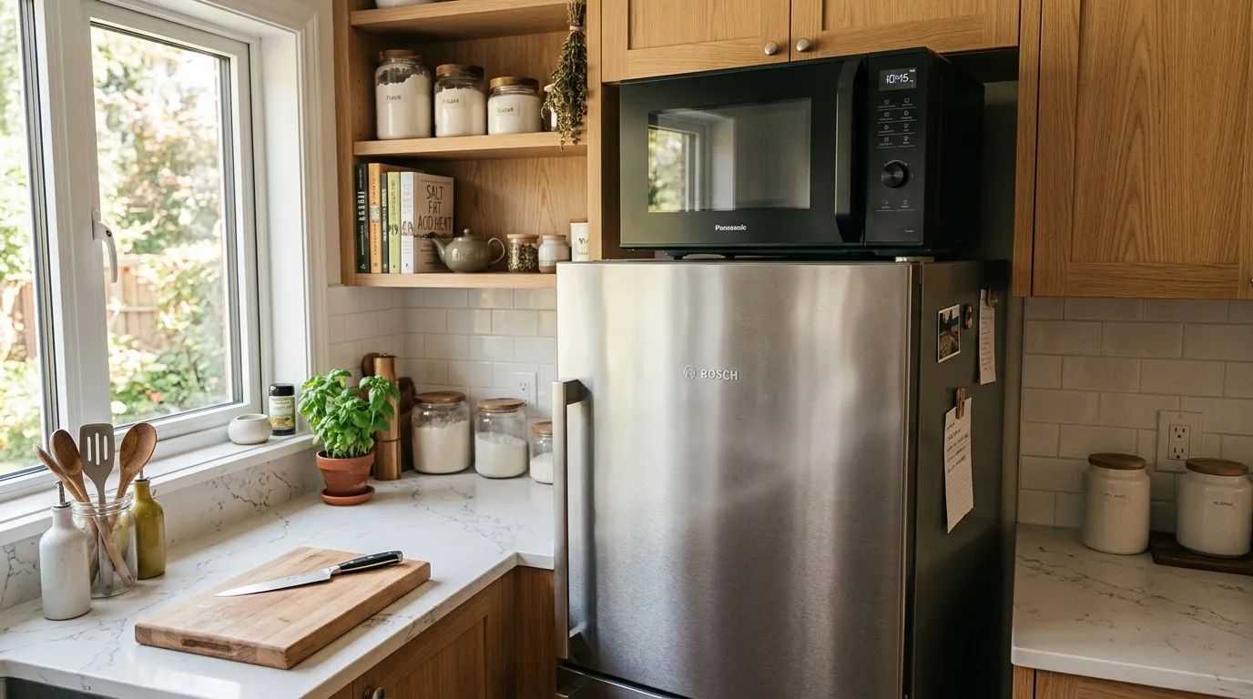 Peut-on poser un micro-onde sur un frigo ?