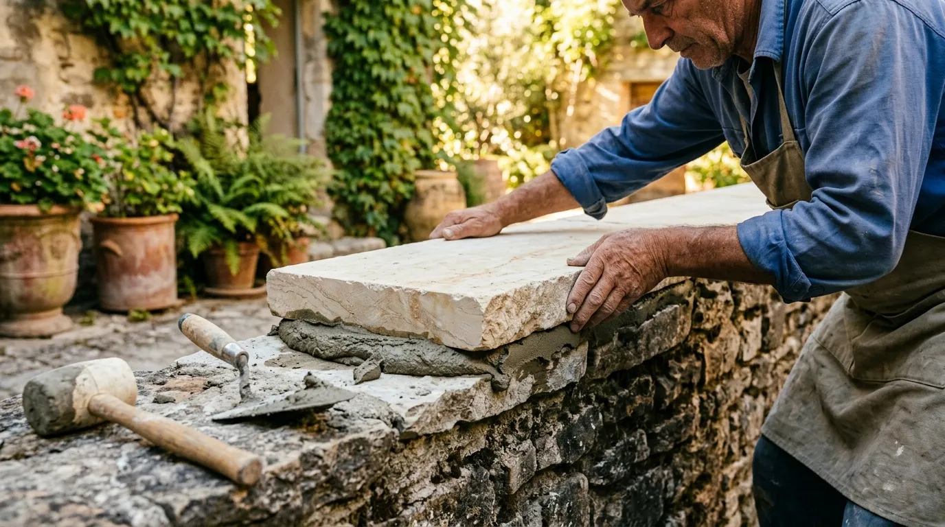 Peut-on coller des couvertines avec du ciment : pose et fixation ?