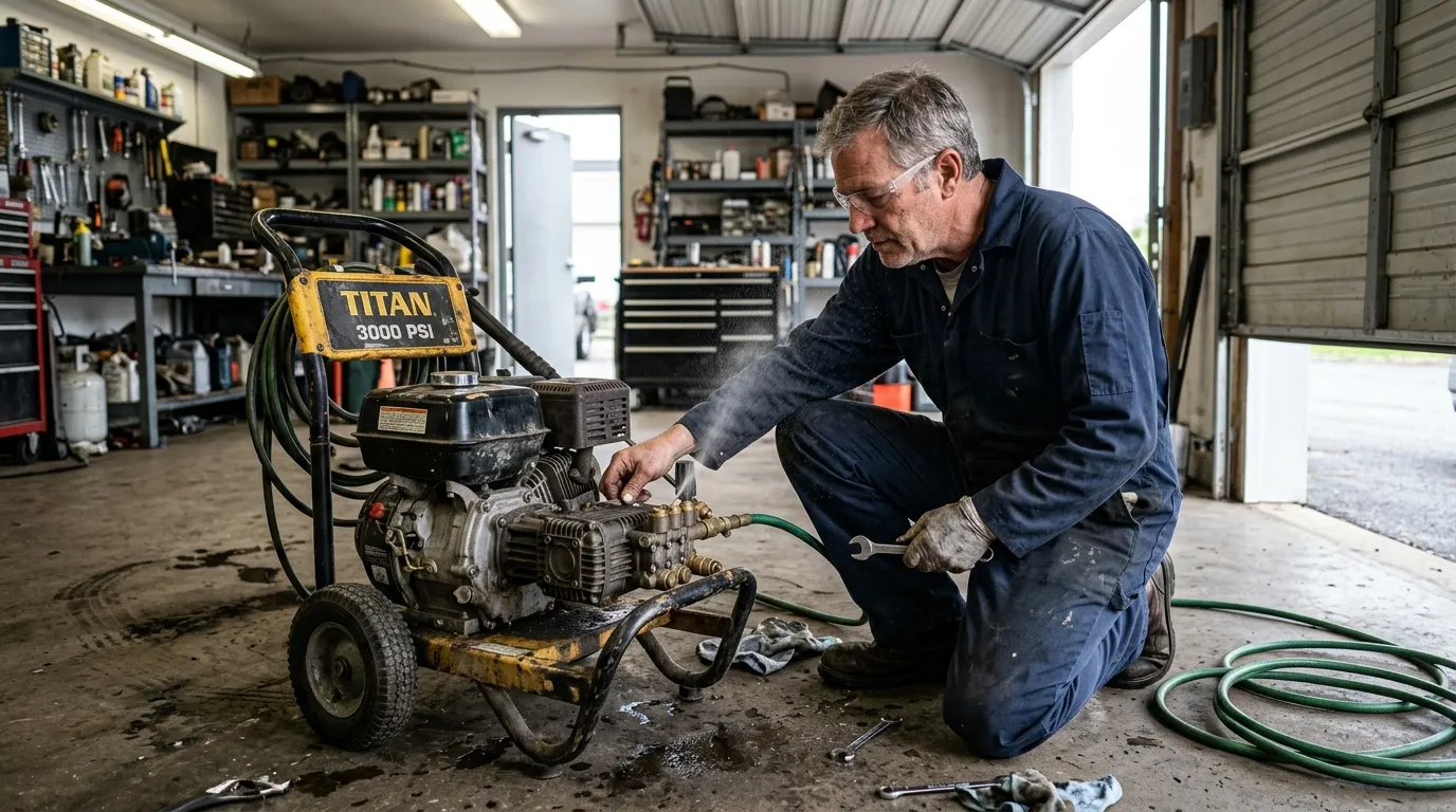 Nettoyeur haute pression : moteur tourne mais pas de pression, causes et solutions