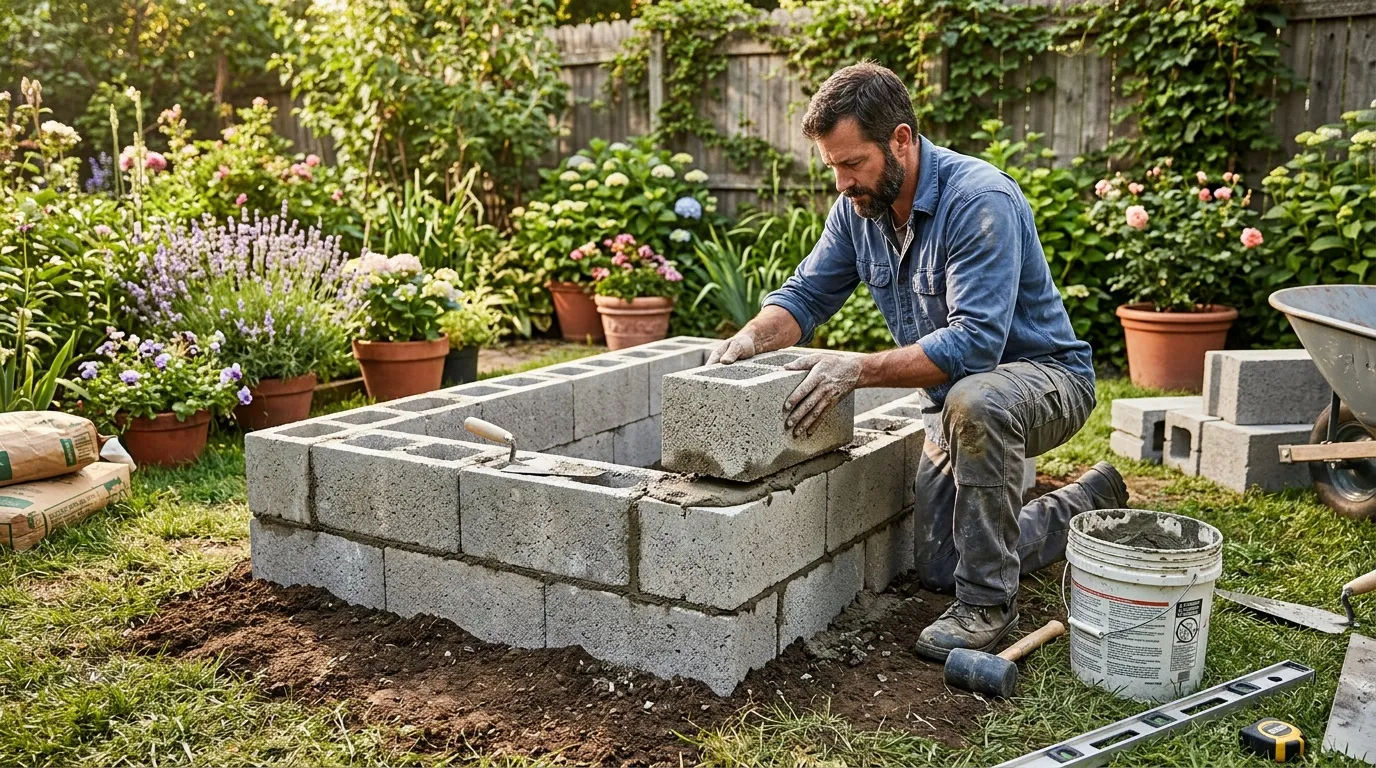 Fabriquer une jardinière en parpaing facilement : conseils et erreurs à éviter