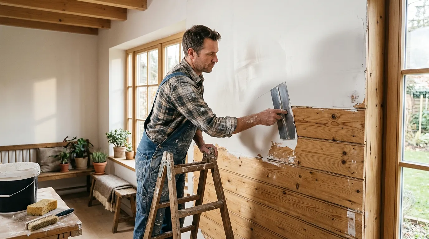 Appliquer un enduit sur du lambris : est-ce possible ?