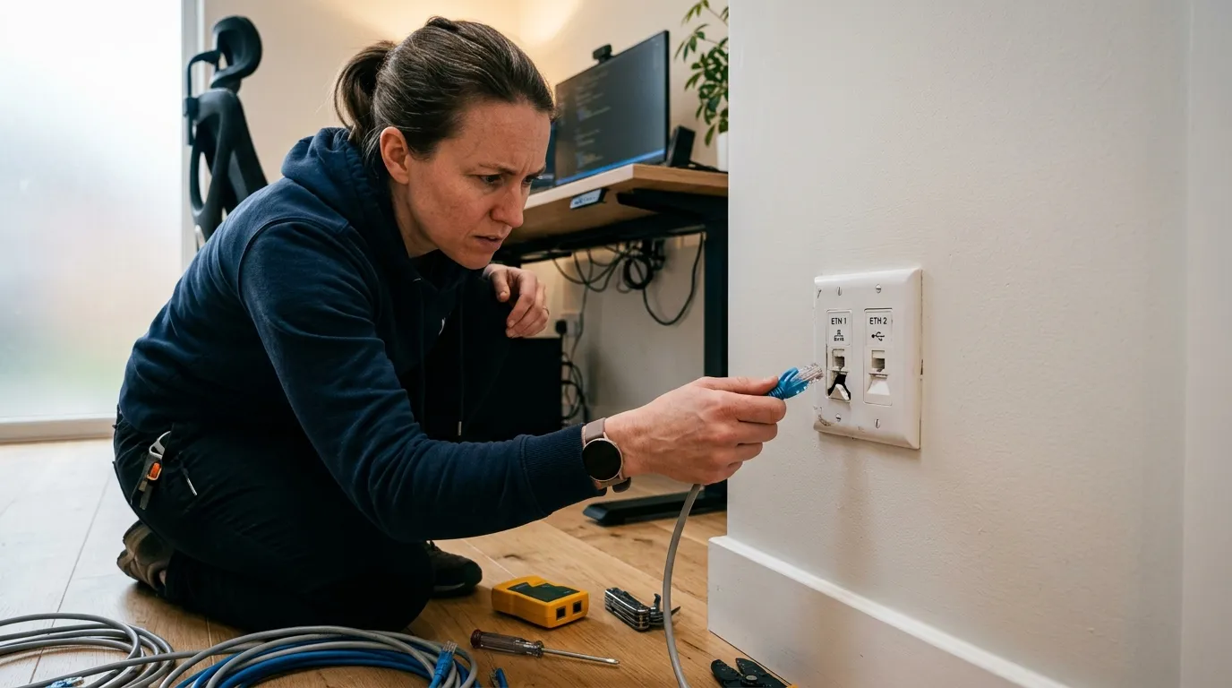 Prise ethernet murale ne fonctionne pas : que faire avec vos prises RJ45 ?