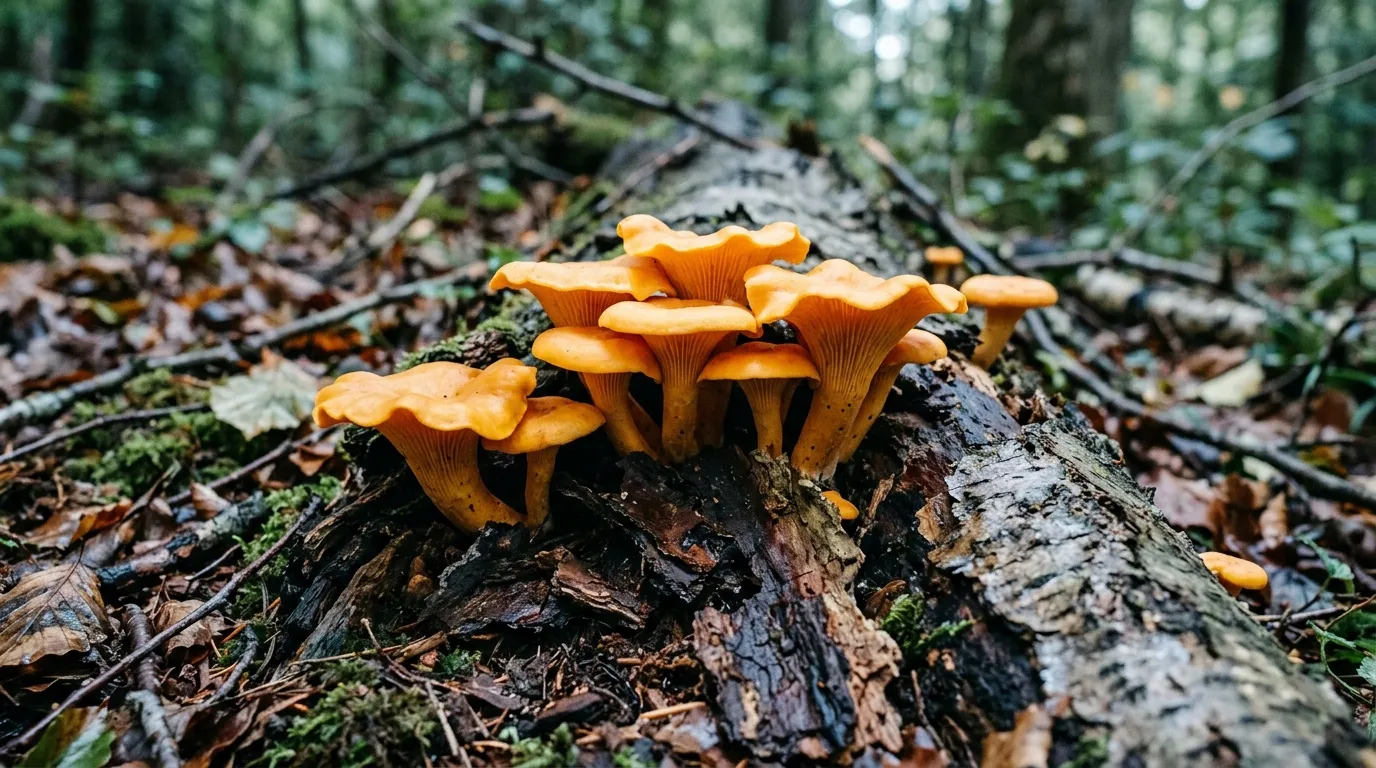 Champignons orange sur bois mort : identifier et consommer