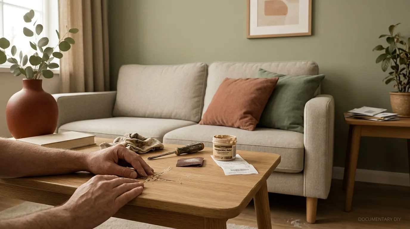 Mains travaillant sur un projet artisanal dans un salon &eacute;l&eacute;gant