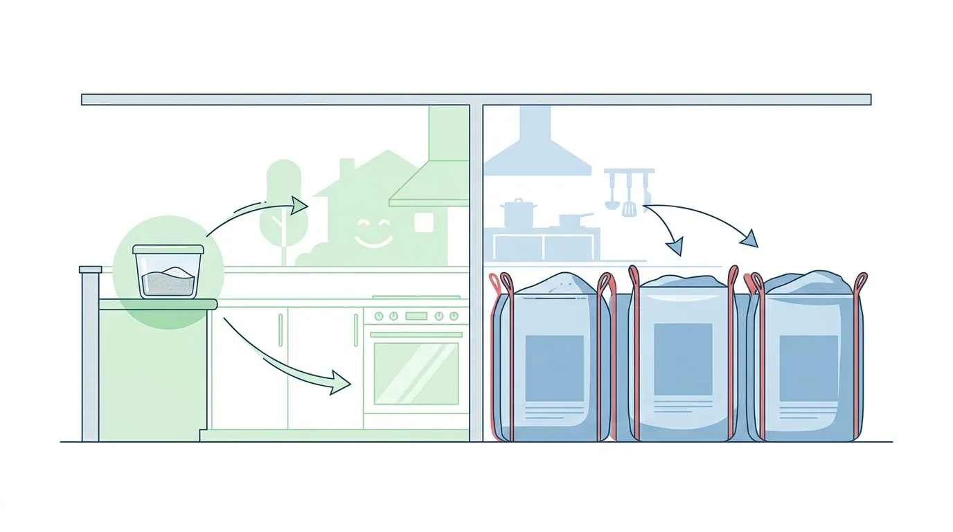 Illustration du cycle de traitement et r&eacute;utilisation de l'eau &agrave; domicile