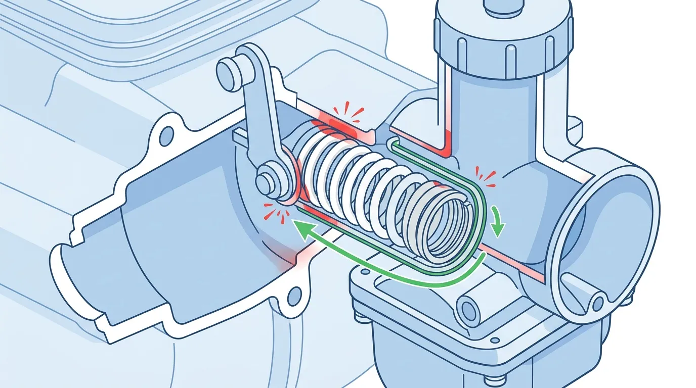 Schéma échangeur thermique avec flux chaud rouge froid bleu