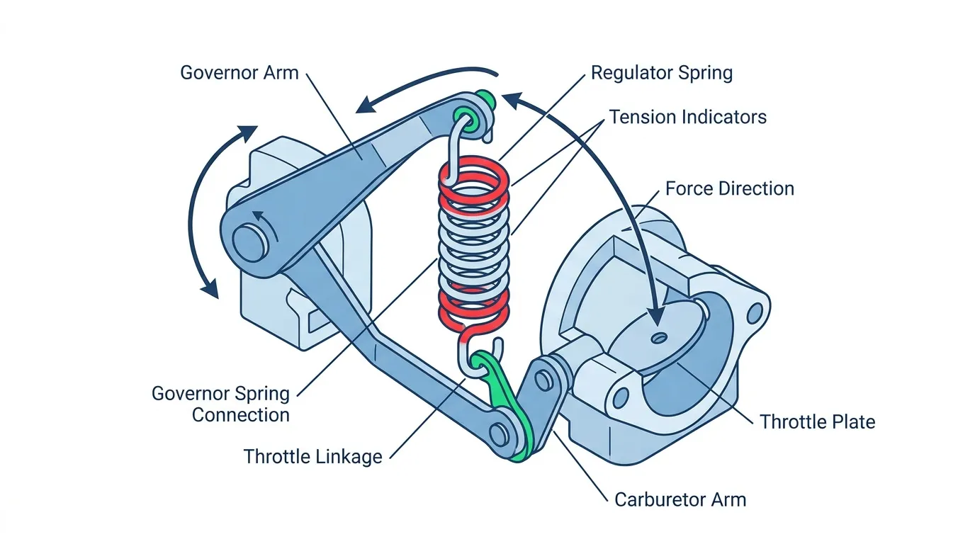 schema montage ressort regulateur briggs stratton