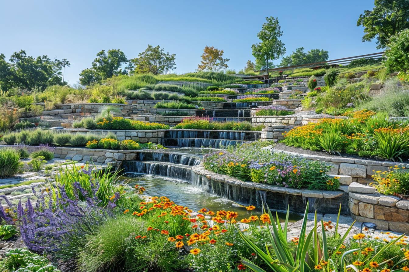 Aménagement jardin en pente : 10 solutions créatives pour optimiser l'espace et valoriser votre terrain