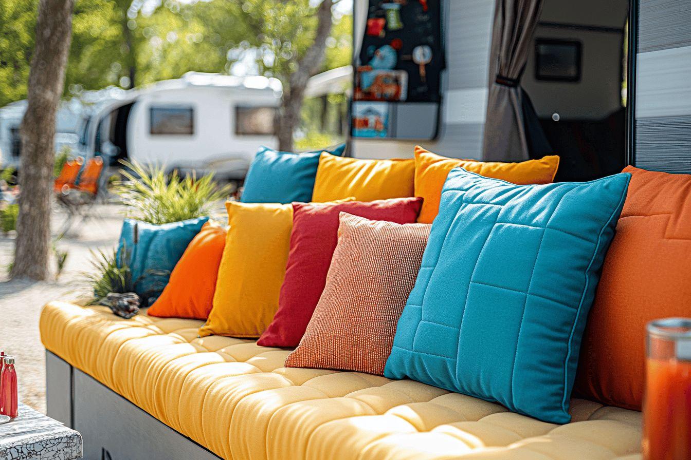 Banquettes pour mobil home - coussins et équipements de caravaning
