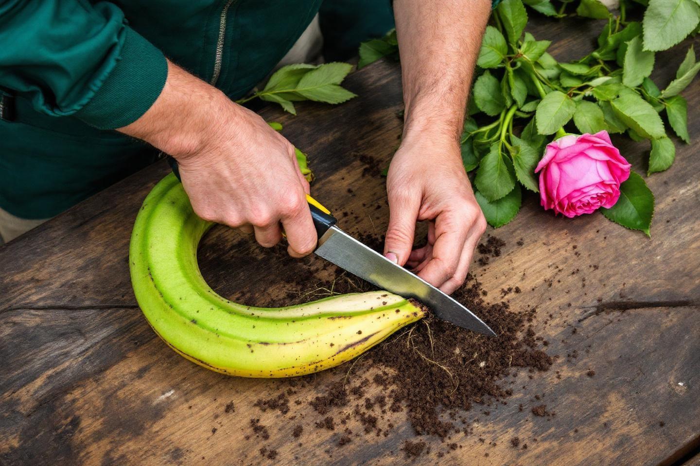 Bouture de rosier avec une banane : comment multiplier vos roses facilement