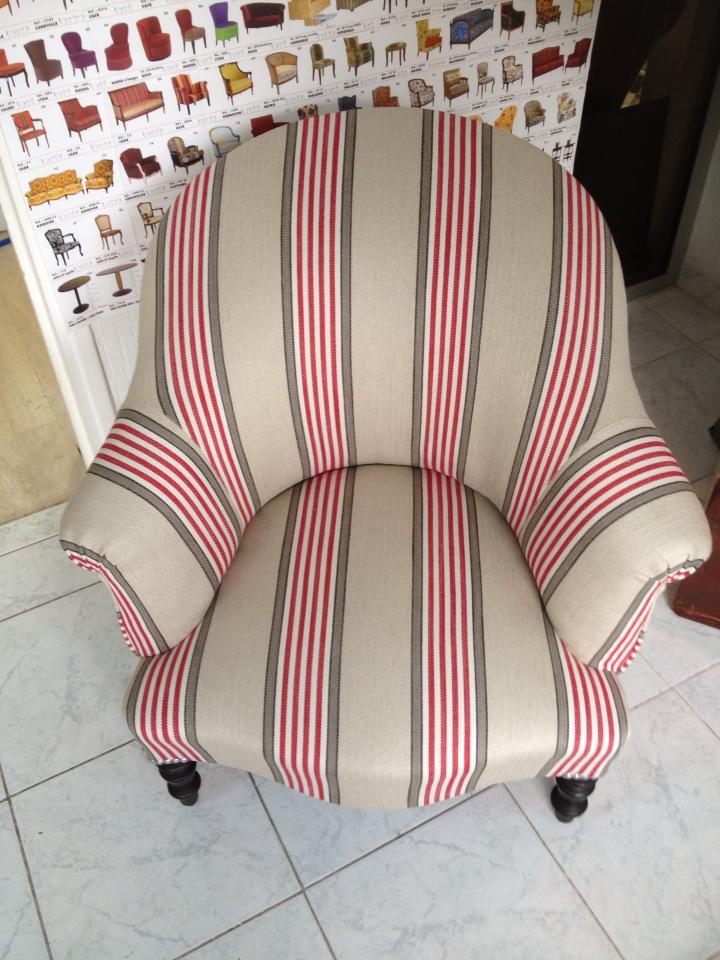 Housse pour fauteuil crapaud, pour lui donner une nouvelle vie