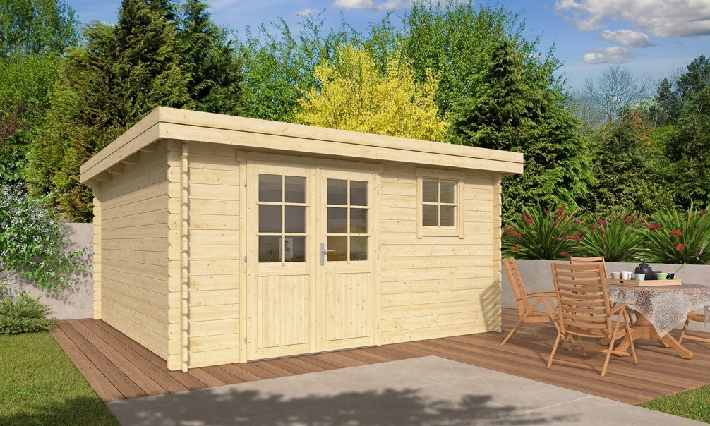 abri de jardin en bois moderne