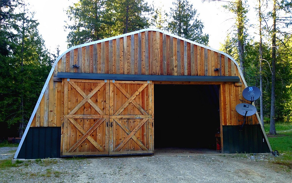 garage avant en bois sur mesure