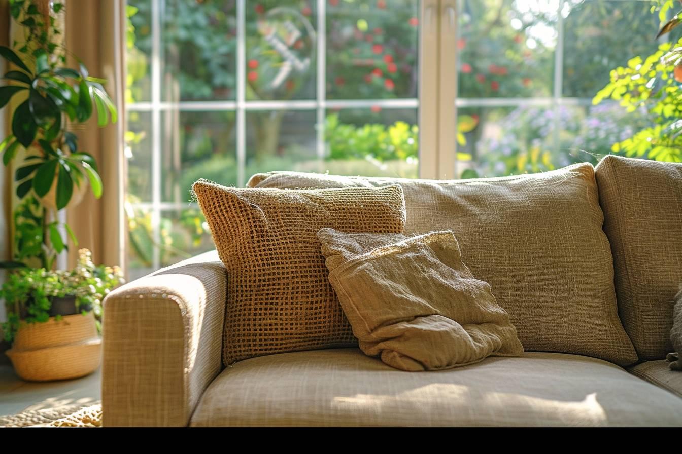 Comment nettoyer un canapé en tissu non-déplaçable ?