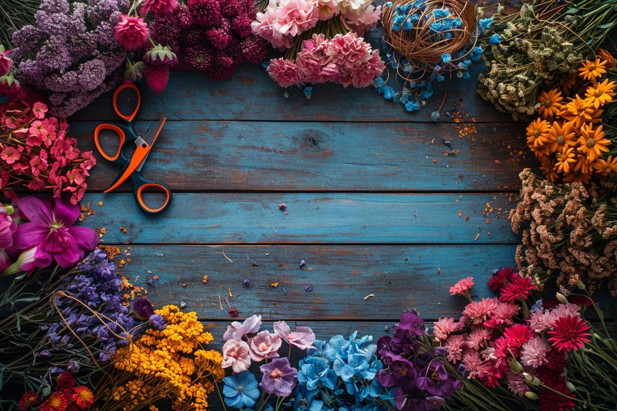 Créer une couronne de fleurs séchées : guide facile étape par étape