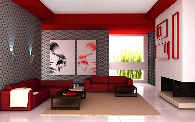 Salon rouge design