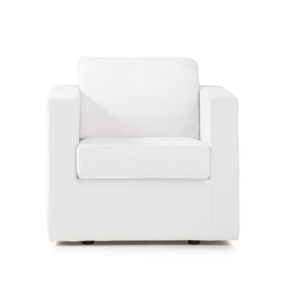 Fauteuil blanc, simplement élégant