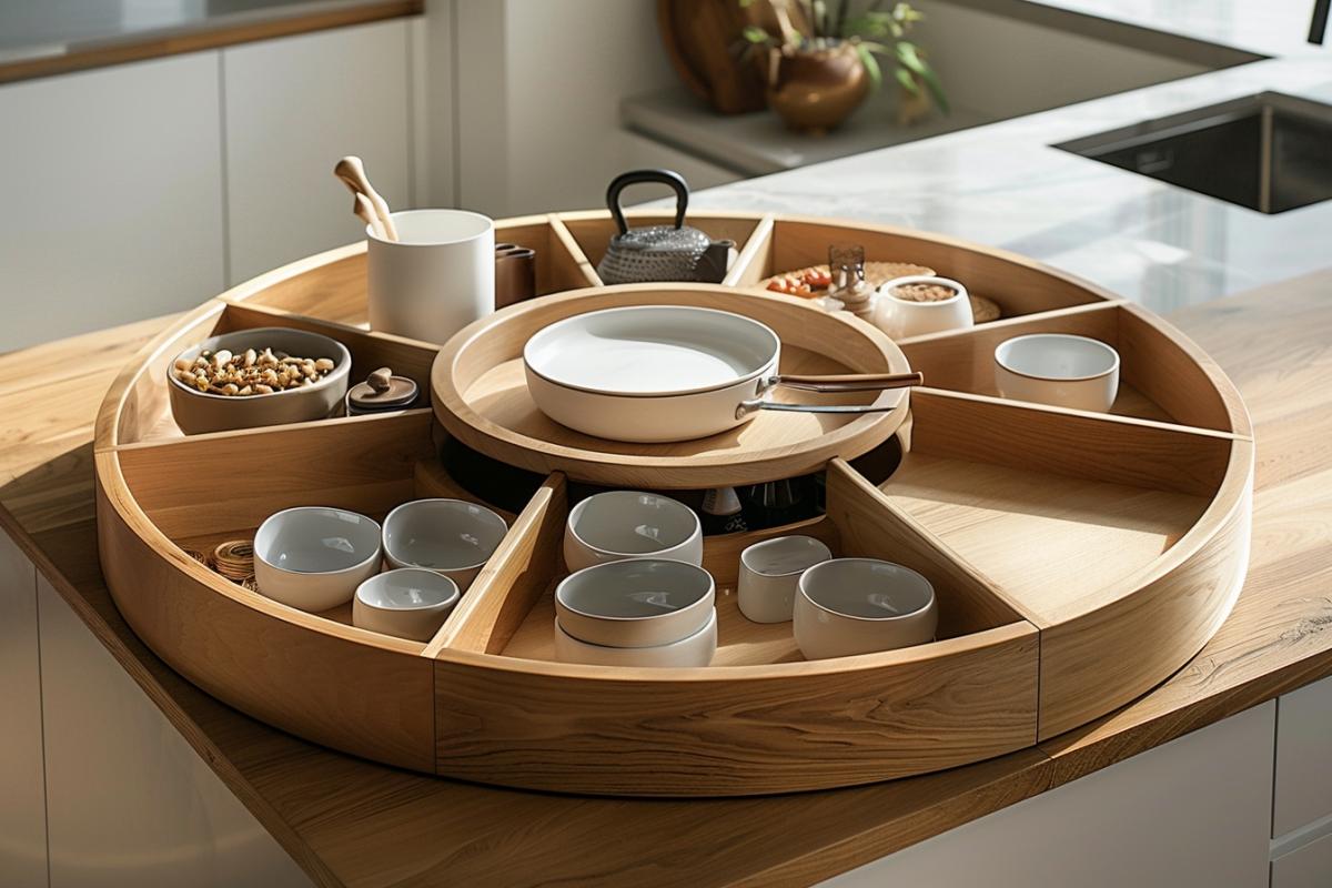 Fabriquez facilement un plateau tournant DIY pour placards en 2 min !