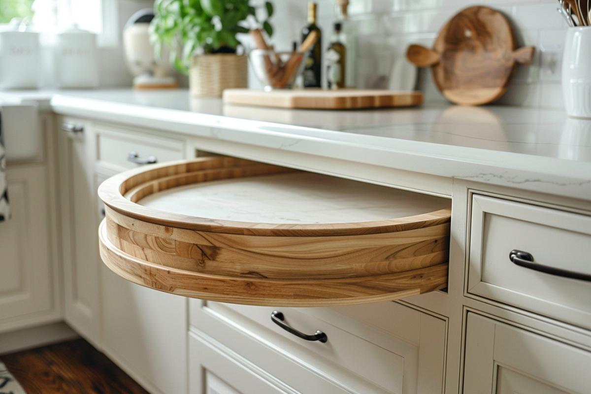 Fabriquez facilement un plateau tournant DIY pour placards en 2 min !