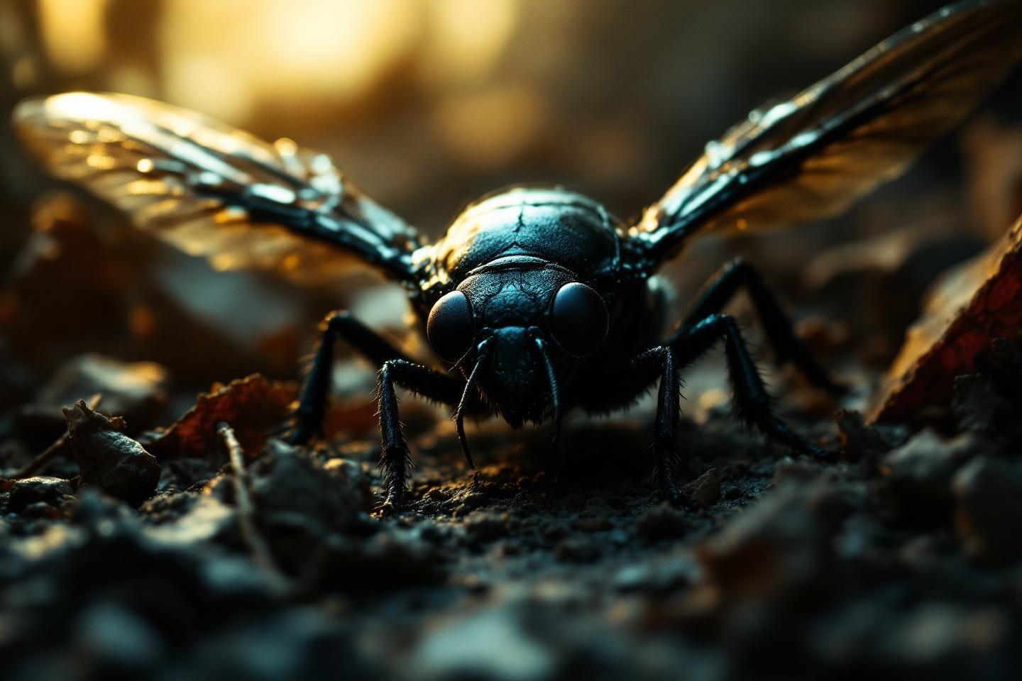 Gros insecte noir volant : identifier ces mystérieux insectes bruyants chez vous