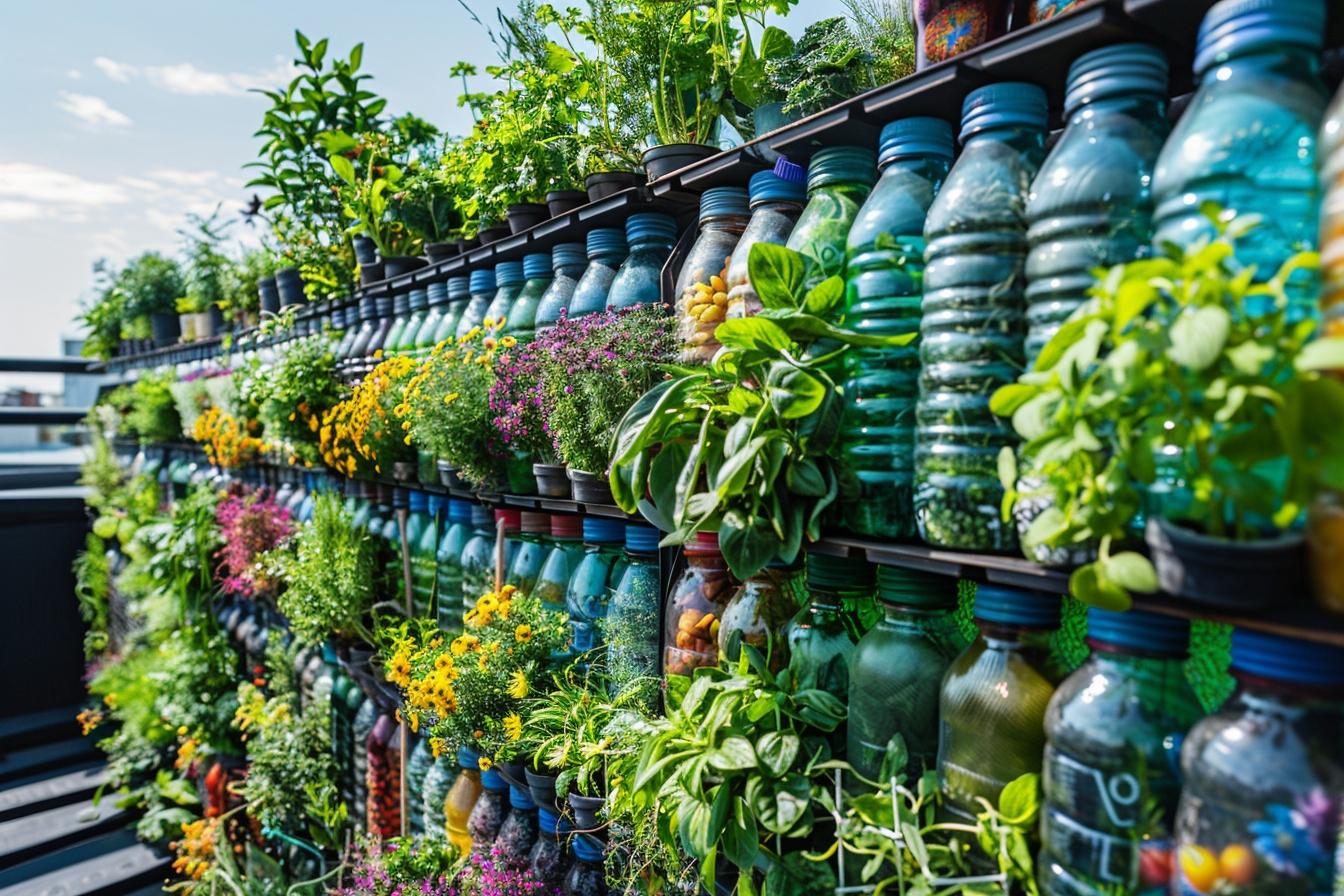 Guide complet pour créer un potager vertical avec des bouteilles recyclées
