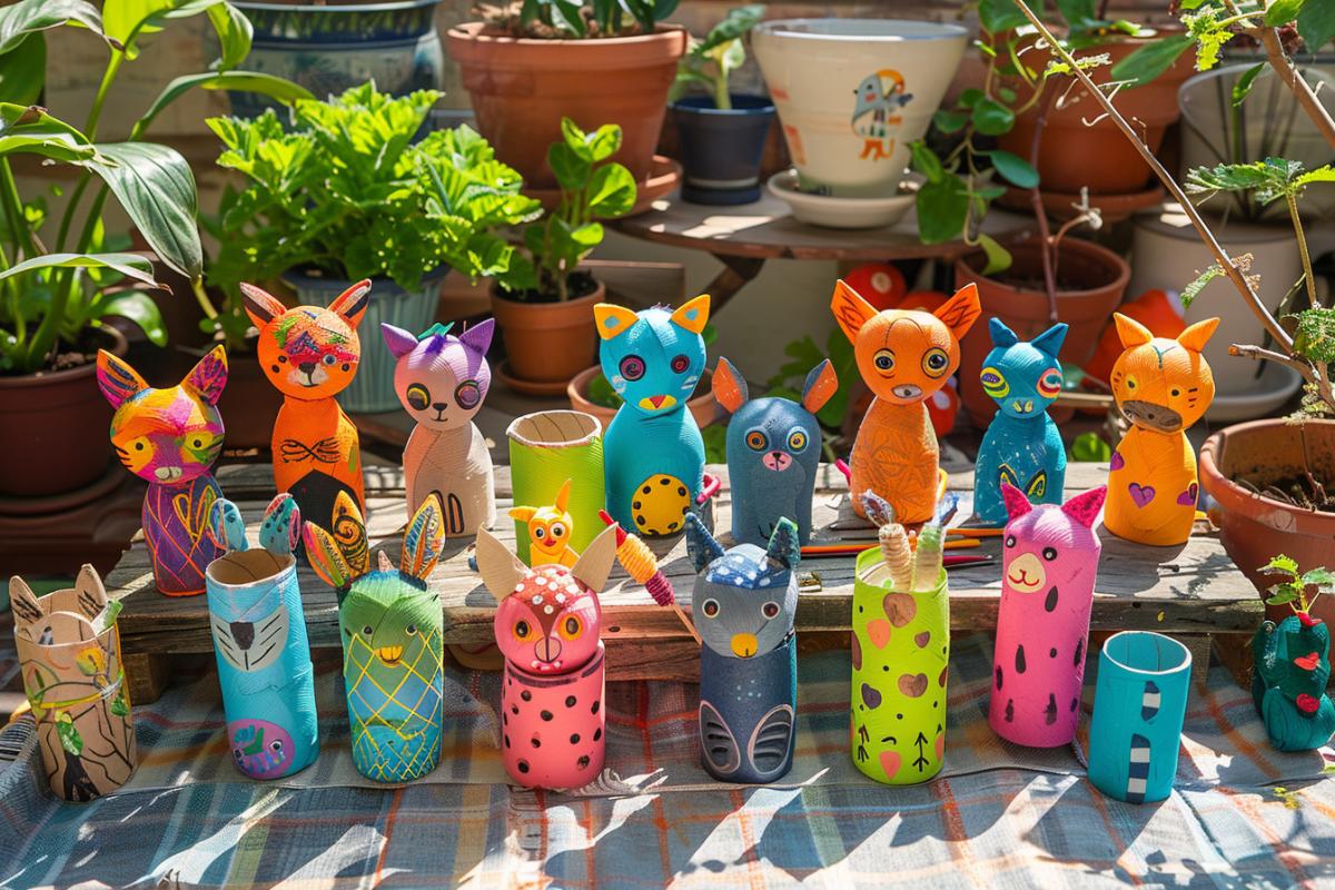 Activité du mercredi avec vos enfants : Créer des animaux amusants avec des rouleaux de papier toilette
