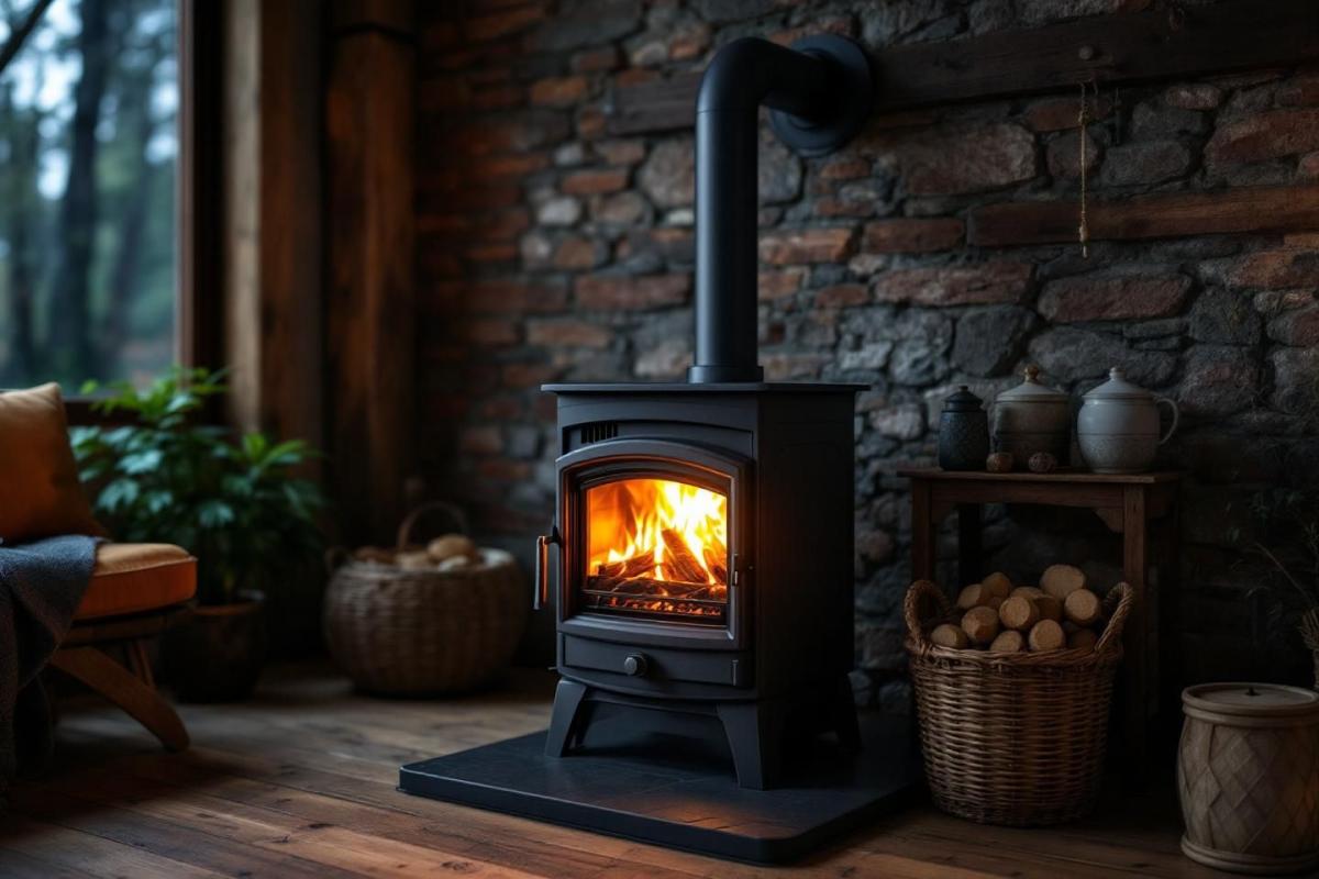 Cette invention permet d’utiliser des granulés de bois dans une cheminée ou un poêle