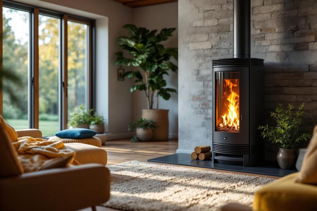 Cette invention permet d’utiliser des pellets dans une cheminée ou un poêle