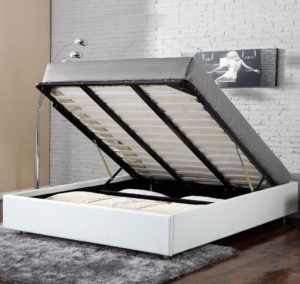 LIT-COFFRE Clever Blanc 160x200