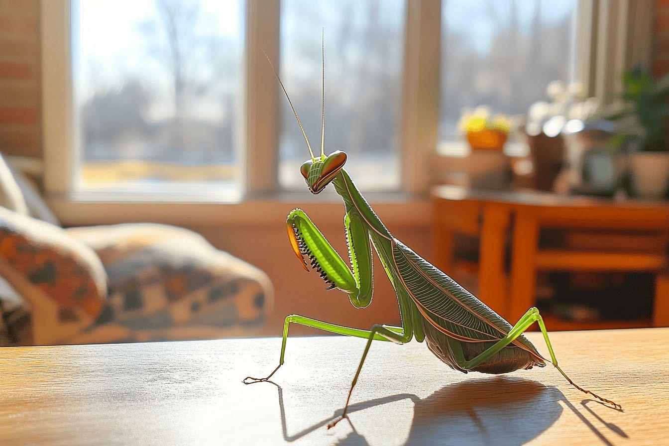 Mante religieuse dans la maison : signification et symbolisme spirituel