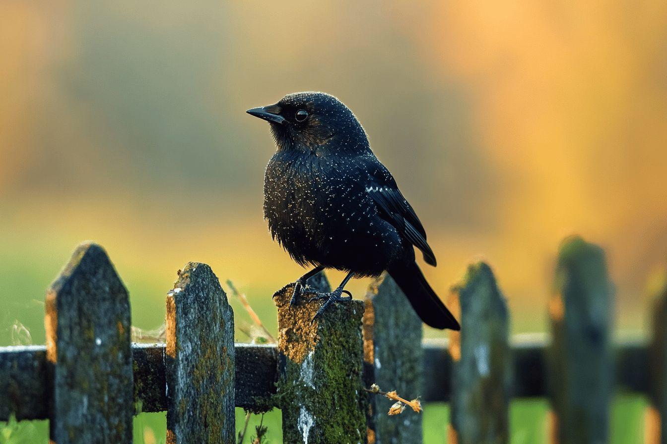 Merle noir dans votre jardin : quelle est sa signification spirituelle et symbolique ?