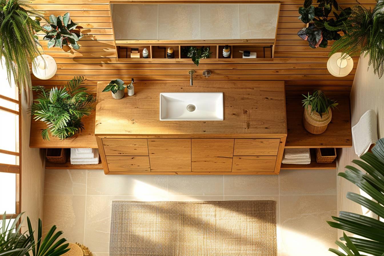 Meuble salle de bain en bois : élégance naturelle et fonctionnalité pour votre espace bien-être