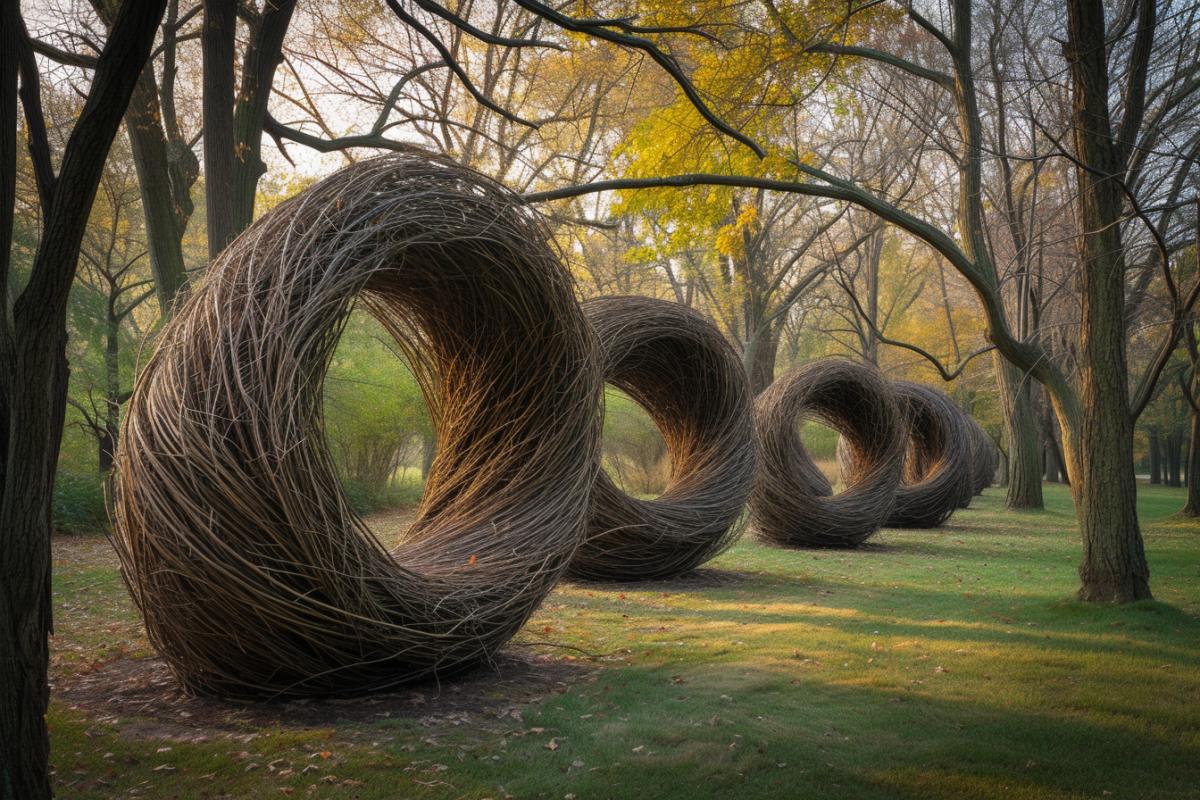 Patrick Dougherty : ses œuvres d'art uniques avec des branches