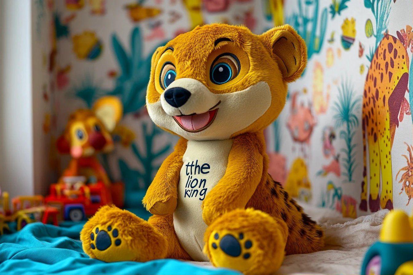 Peluche suricate Timon du roi lion - doudou 29cm de licence officielle