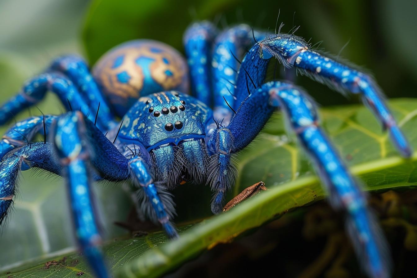 Photos de Poecilotheria metallica : Découvrez l'araignée