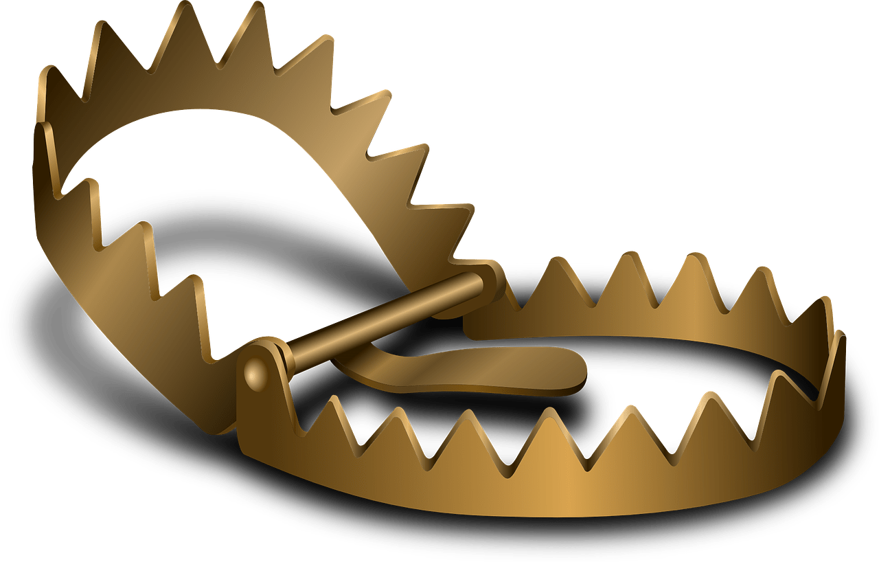 Piège à mâchoires, dangereux et interdit !