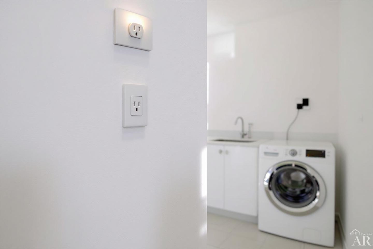 Quelle hauteur pour la prise électrique de la machine à laver selon la norme NF ?