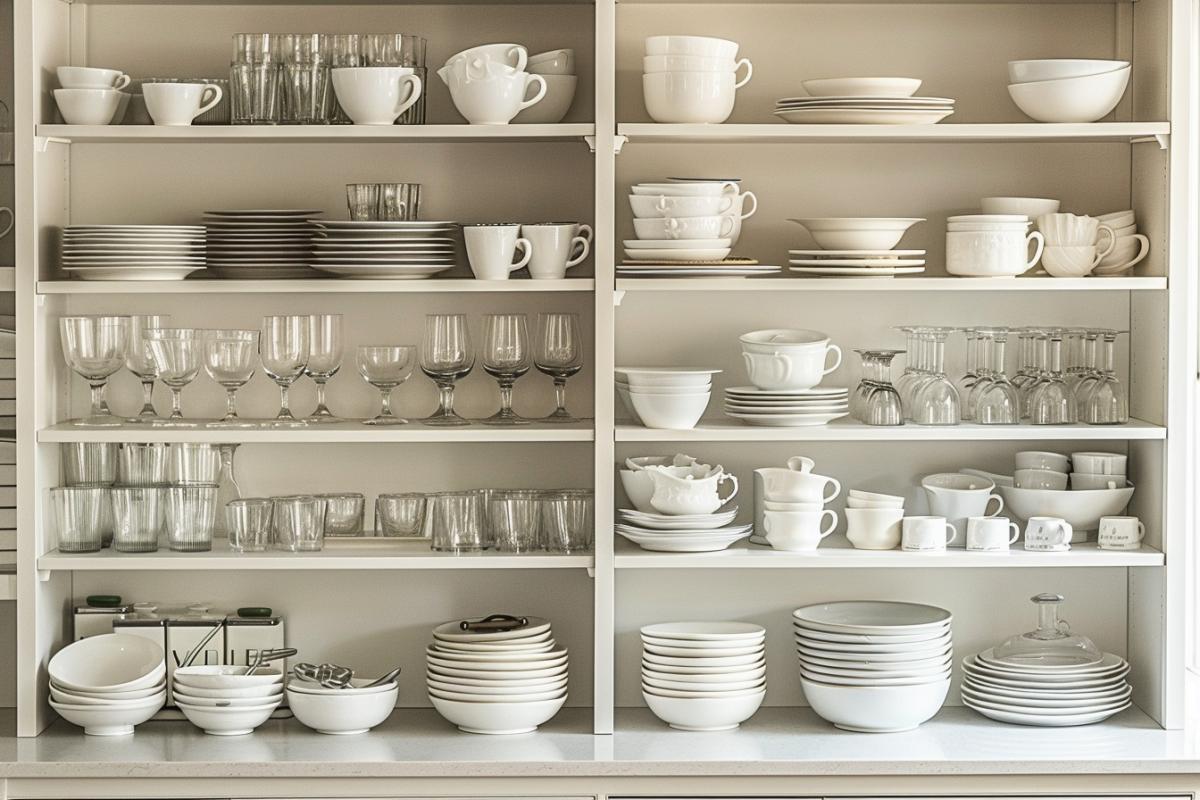 Rangement placard cuisine : l'ordre idéal pour organiser sa vaisselle