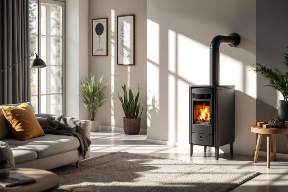 Le rêve des propriétaires de poêle à granulés enfin exaucé : cette solution design met fin à la corvée des sacs de pellets