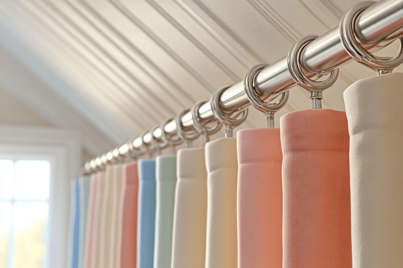 Supports tringle à rideau sous pente et mur incliné - fixation et rails au meilleur prix