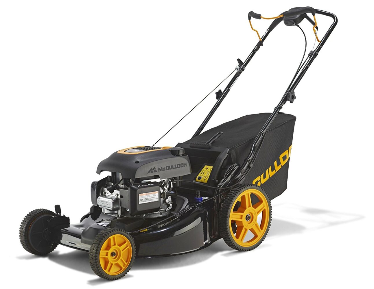 Tondeuse Mc Culloch M56-190AWFPX Tondeuse à Gazon Poussée Mulching, Roues Motrices 3400 W Coupe 56 cm