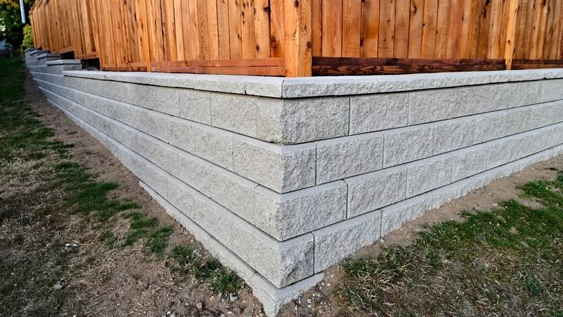 mur de séparation de terrain