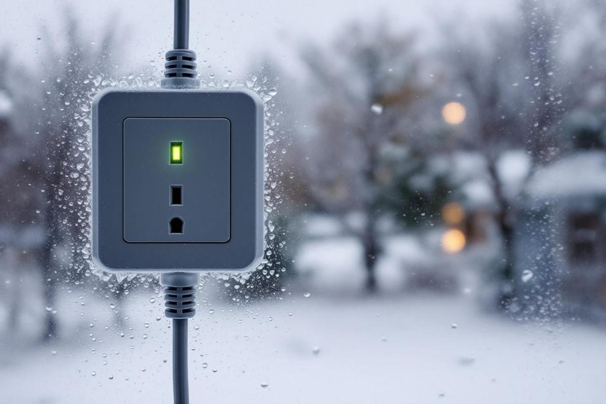 Voici pourquoi il ne faut jamais placer une multiprise près des fenêtres en hiver