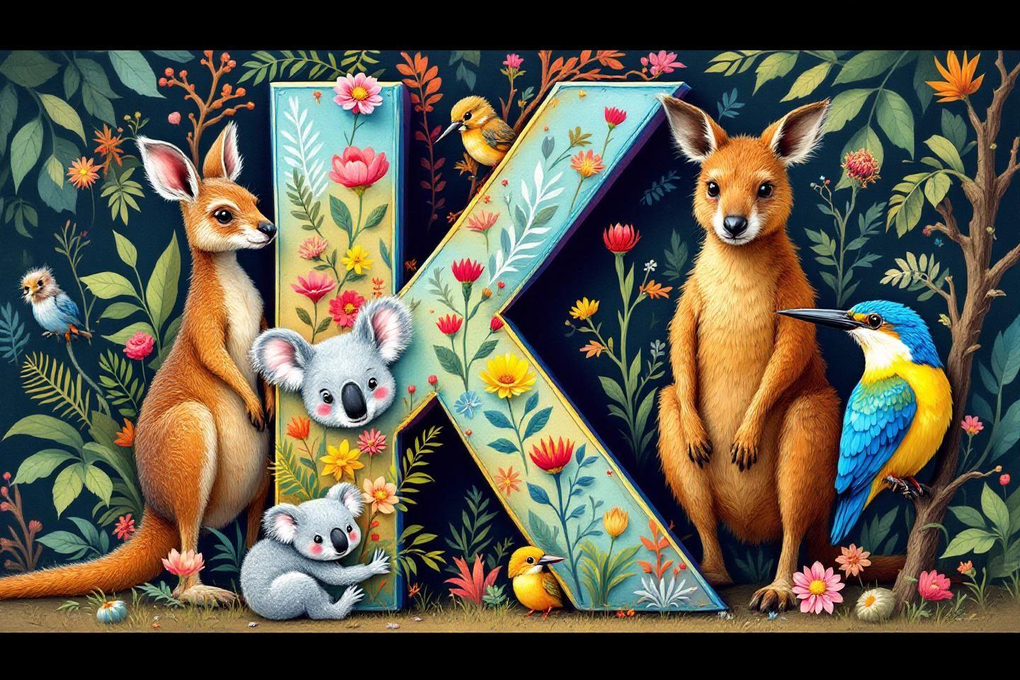 Faune australienne autour de K